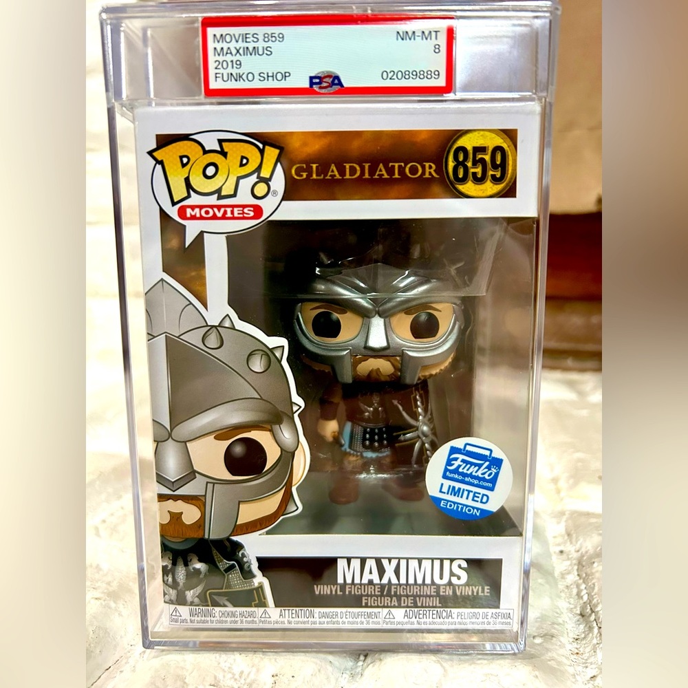 PSA Graded 8 Gladiator Maximus Funko Pop